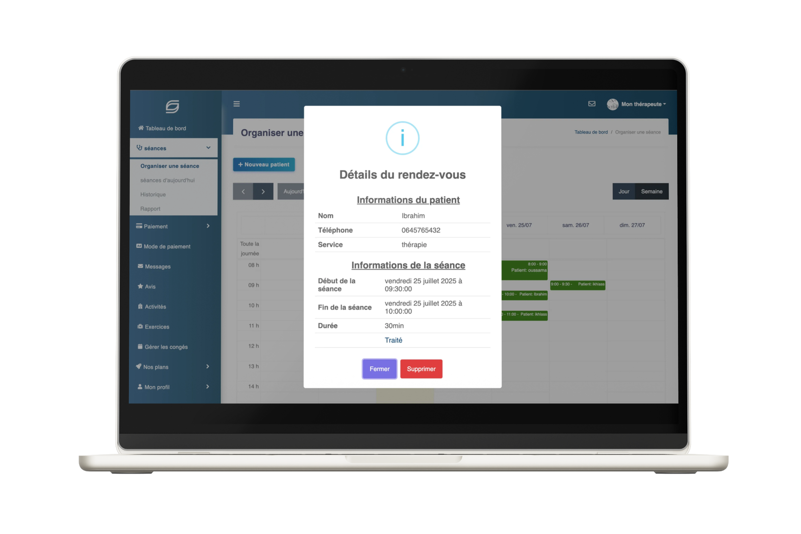 Aperçu logiciel Nertah